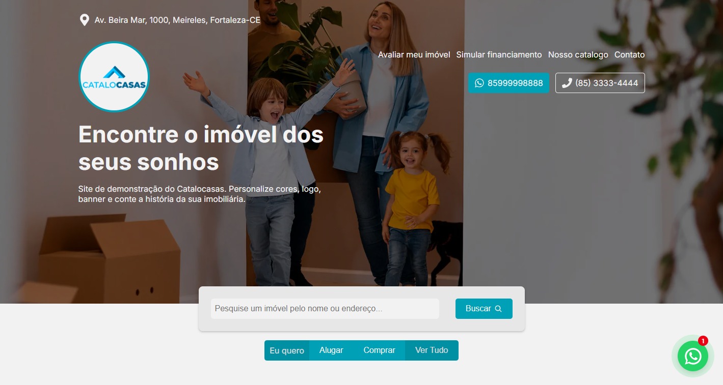 Site do Modelo 1 do Catalocasas