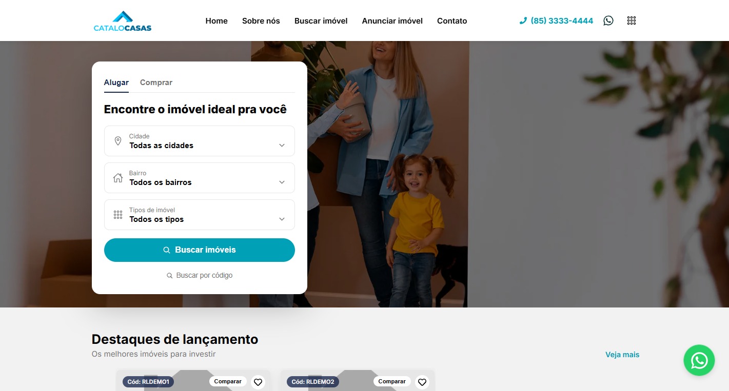 Site do Modelo 2 do Catalocasas